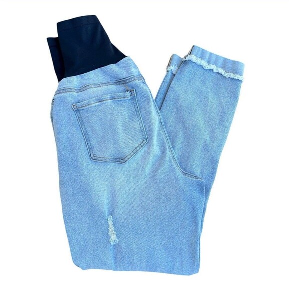 Savi Parker Women’s Size XL Ripped Maternity Jeans Over The Belly Maternity - Picture 4 of 6